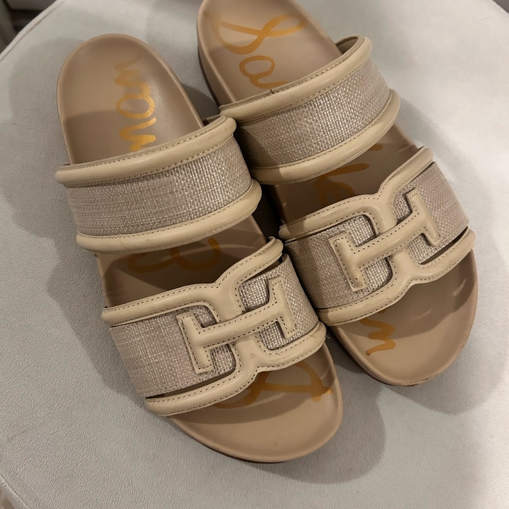 Sam Edelman Tan Slide Sandals